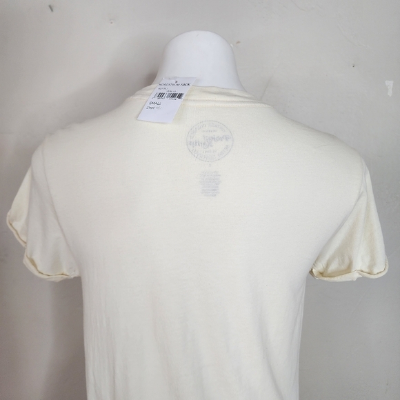 NWT‎ Project Karma Stay Wild Flower Child Crew Neck Tee Yellow Size Small - Picture 7 of 12